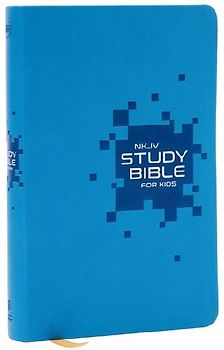 NKJV Study Bible for Kids, Blue Leathersoft: The Premier Study Bible for Kids