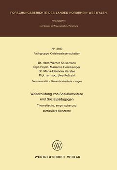 Weiterbildung von Sozialarbeitern und Sozialpädagogen