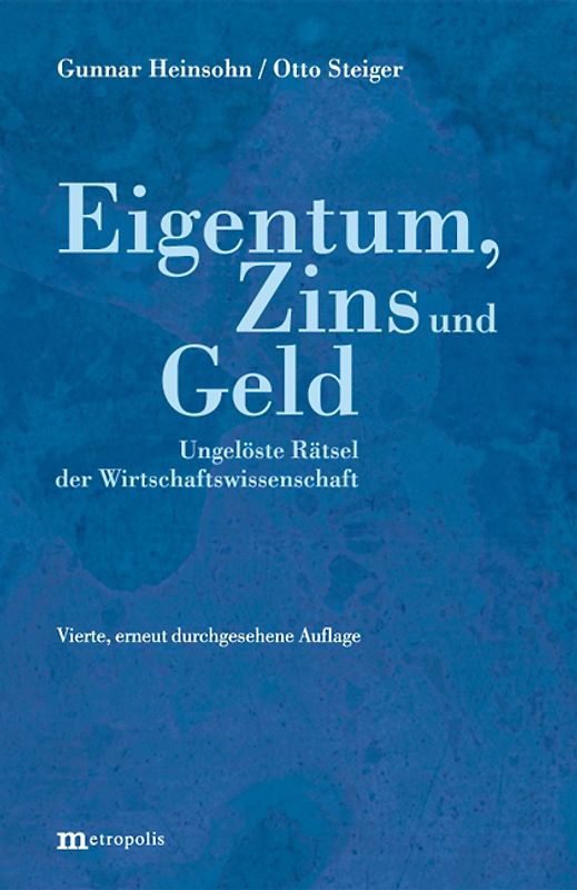 Eigentum, Zins und Geld