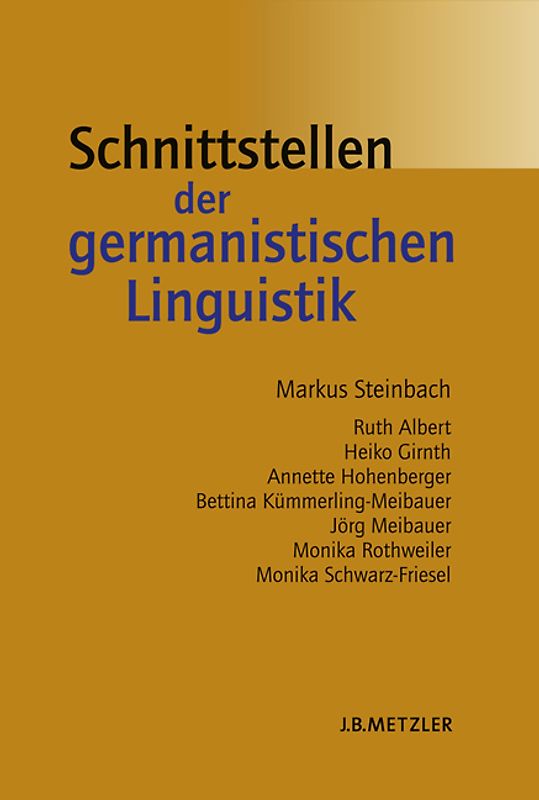 Schnittstellen der germanistischen Linguistik