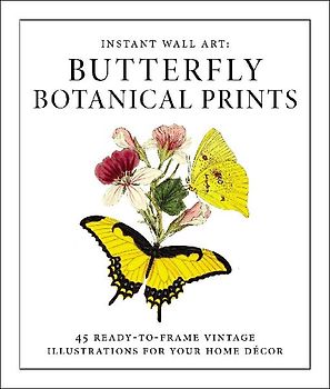 Instant Wall Art - Butterfly Botanical Prints