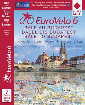 EuroVelo 6 (Basel - Budapest) 1: 100 000