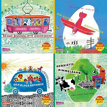 Maxi-Pixi-4er-Set 75: Henriette Bimmelbahn und ihre Freunde (4x1 Exemplar)
