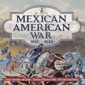 Mexican American War 1846 - 1848 - Causes, Surrender and Treaties | Timelines of History for Kids | 6th Grade Social Studies