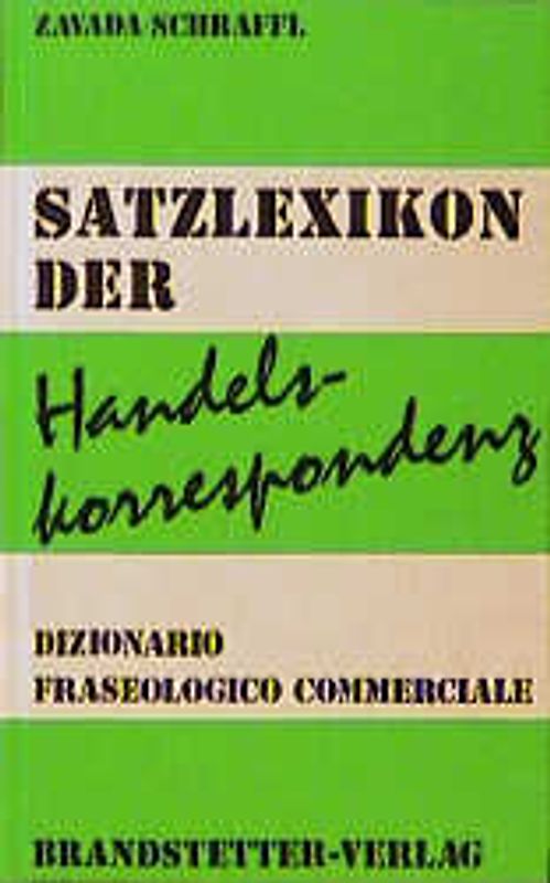 Satzlexikon der Handelskorrespondenz