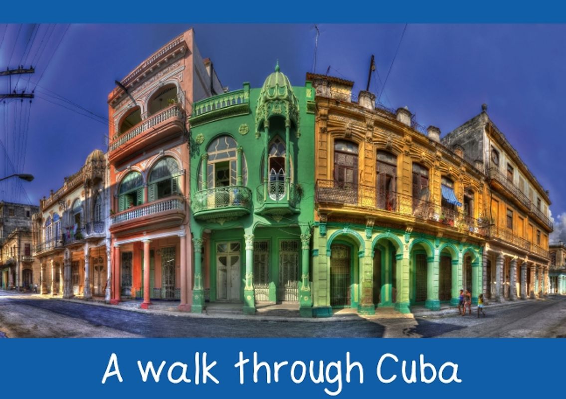 A walk through Cuba (Stand-Up Mini Poster DIN A5 Landscape)