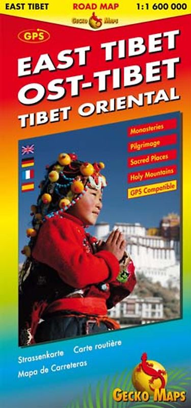 Ost-Tibet Strassenkarte 1:1 600 000