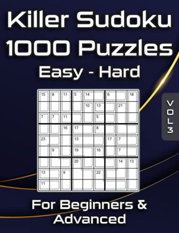 1000 Killer Sudoku Puzzles Easy to Hard: Sum Sudoku Puzzle Book for Adults & Clever Kids