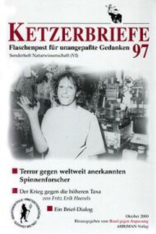 Naturwissenschaft / Der Krieg gegen die höheren Taxa