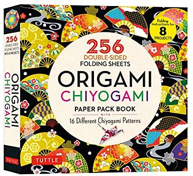 Origami Chiyogami Paper Pack Book: 256 Double-sided Folding Sheets (Includes Instructions for 8 Projects): 256 Double-Sided Folding Sheets (Includes Instructions for 8 Models)