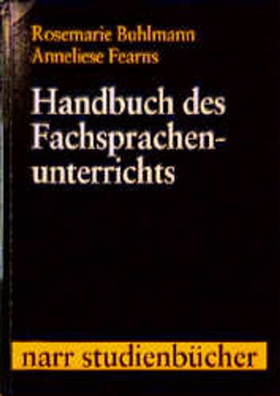 Handbuch des Fachsprachenunterrichts