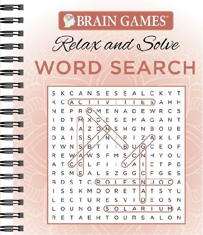 Brain Games - Relax and Solve: Word Search (Coral)