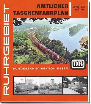 Amtlicher Taschenfahrplan Ruhrgebiet Winter1967/68