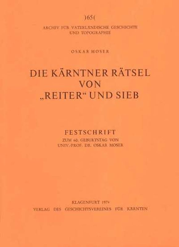 Die Kärntner Rätsel von "Reiter und Sieb