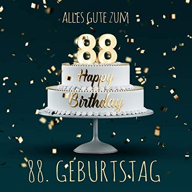 Alles Gute zum 88. Geburtstag: Gästebuch zum Eintragen mit 110 Seiten