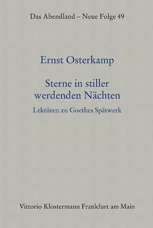 Sterne in stiller werdenden Nächten