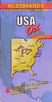 USA - Ost. 1:3,5 Mill. Stadtpläne: Philadelphia, Detroit, New York, Manhattan, Boston, St. Louis, Washington, Chicago und New Orleans. Auf Ansprüche von Urlaubsreisenden abgestimmt