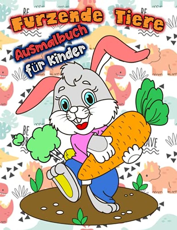 Furzende Tiere Ausmalbuch für Kinder: Lustige magische Kreaturen Malbuch, super niedlich furzende Tiere Malbuch