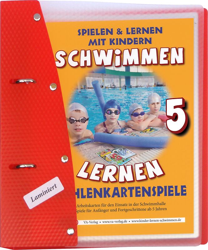 Schwimmen lernen 5: Zahlenkartenspiele, laminiert
