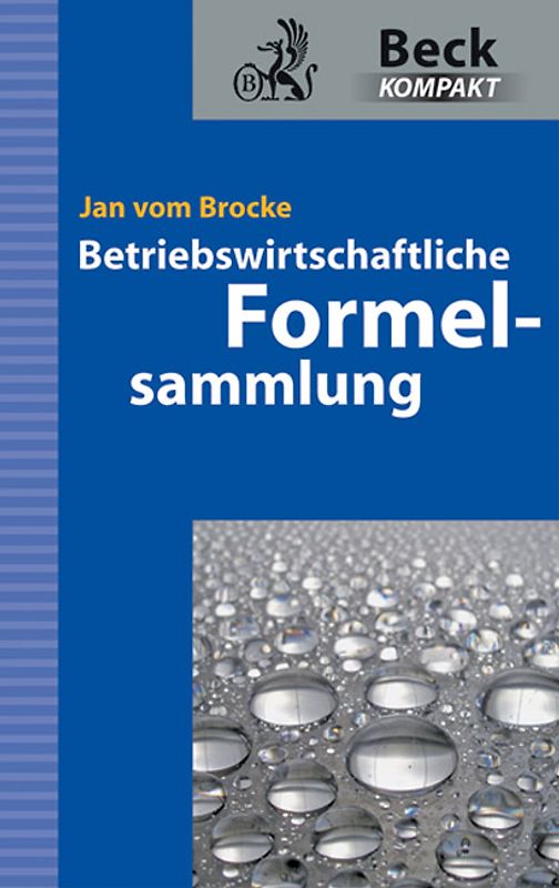 Betriebswirtschaftliche Formelsammlung