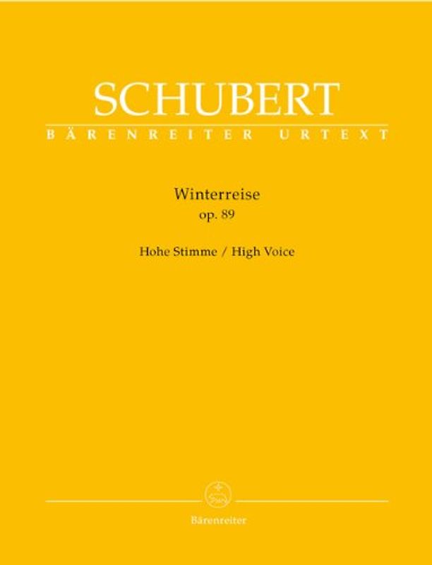 Winterreise op. 89: Hohe Stimme. Vorwort von Walther Dürr über Entstehungsgeschichte und Quellenlage auf Grundlage der praktischen Gesamtausgabe sämtlicher Schuber-Lieder 3