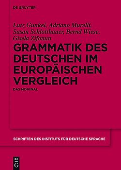 Grammatik des Deutschen im europäischen Vergleich