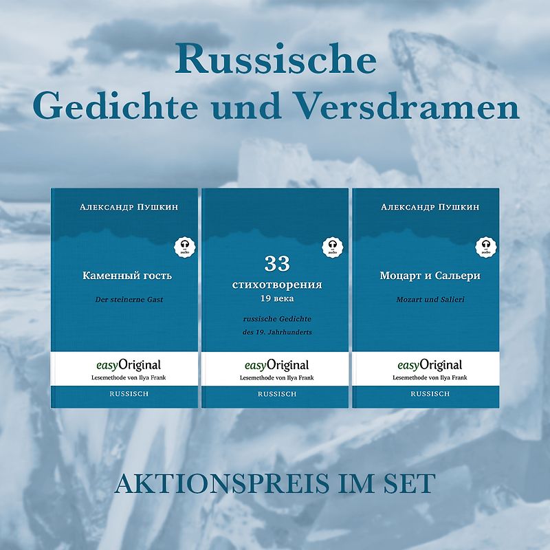 Russische Gedichte und Versdramen (Bücher + 3 Audio+CDs)