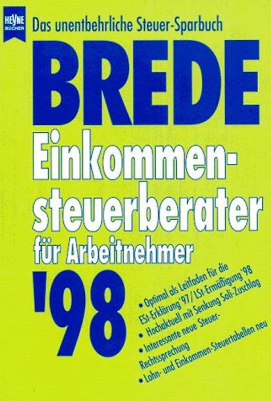 Einkommensteuerberater für Arbeitnehmer '98