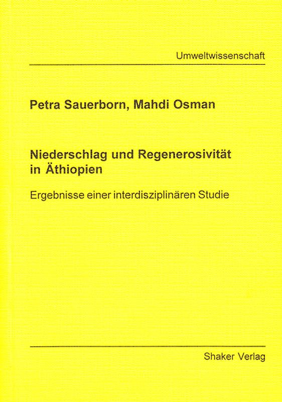 Niederschlag und Regenerosivität in Äthiopien