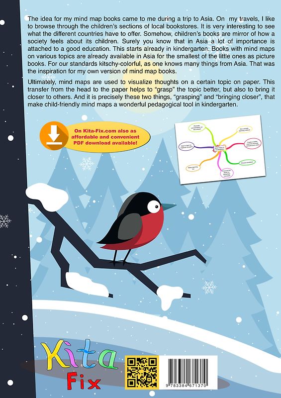 KitaFix-Mindmap Winter (Ready-made thought maps for Preschool work in Daycare and Kindergarten)