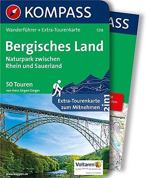 KOMPASS Wanderführer Bergisches Land, Naturpark zwischen Rhein und Sauerland