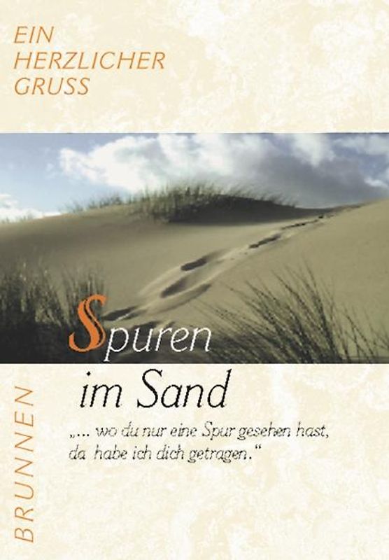 Ein herzlicher Gruss / Spuren im Sand