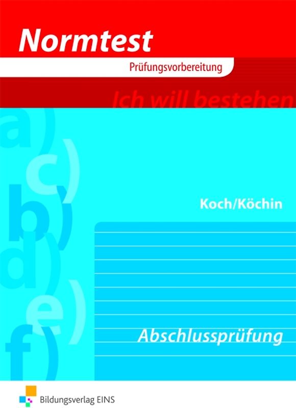 Normtest / Normtest Koch/Köchin