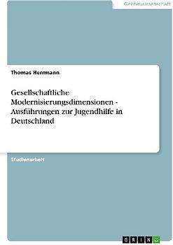 Gesellschaftliche Modernisierungsdimensionen - Ausführungen zur Jugendhilfe in Deutschland