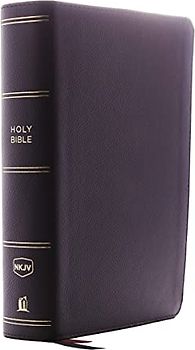 NKJV, Single-Column Reference Bible, Genuine Leather, Black, Comfort Print: Holy Bible, New King James Version