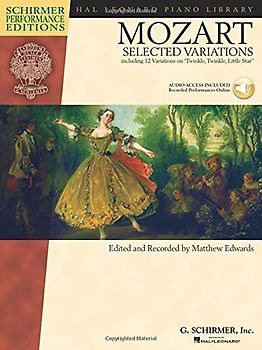 Schirmer Performance Editions Mozart Selected Variations Piano Book/Cd (Hal Leonard Student Piano Library)