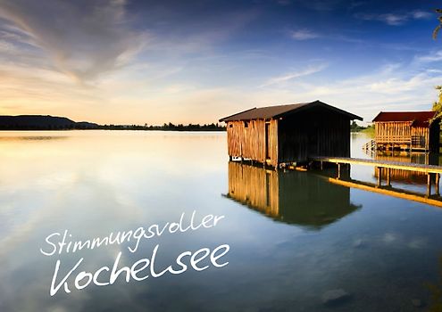 Stimmungsvoller Kochelsee (Posterbuch DIN A3 quer)
