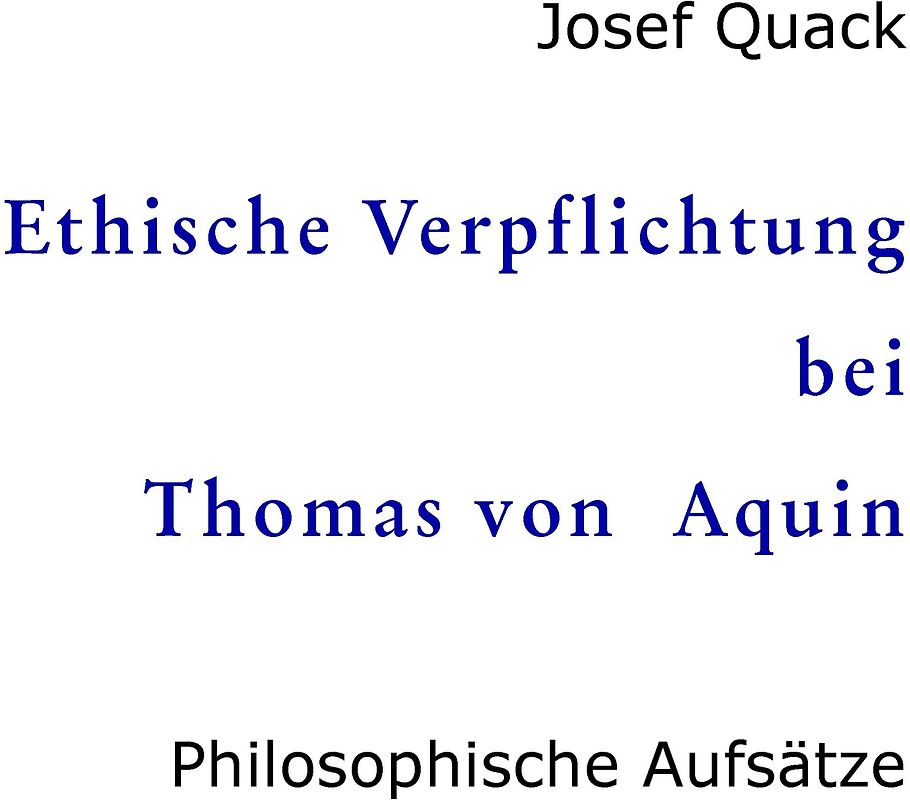 Ethische Verpflichtung bei Thomas von Aquin