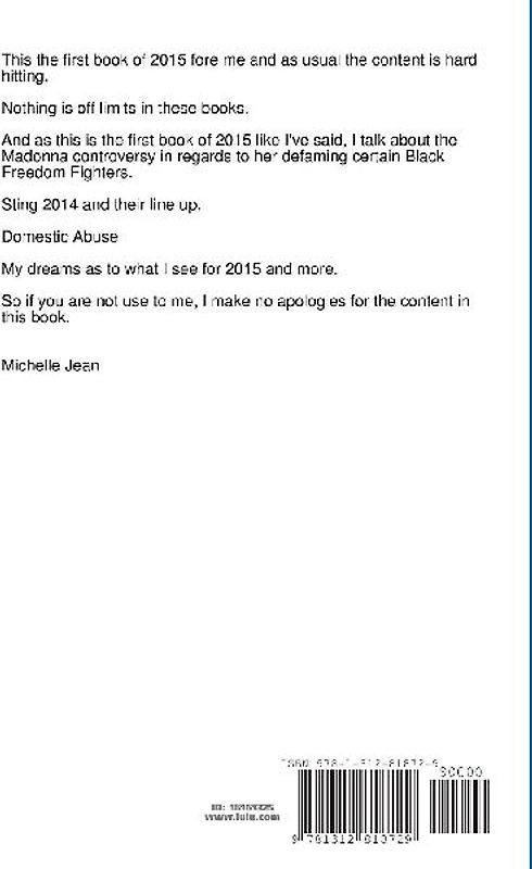 MICHELLE'S BOOK BLOG - BOOK 20 2015