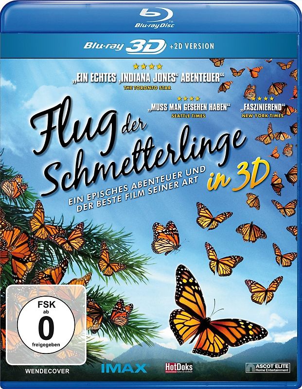 Flug der Schmetterlinge 3D 3D Blu-ray Disc