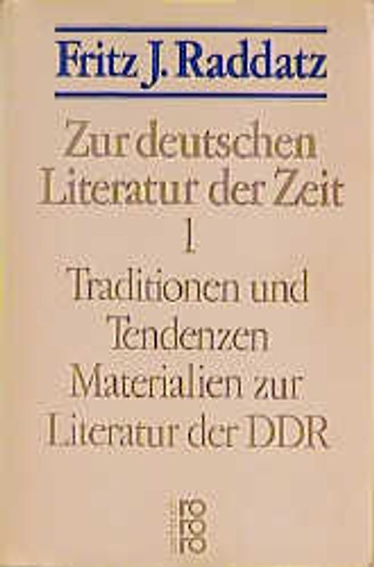 Zur deutschen Literatur der Zeit 1-3