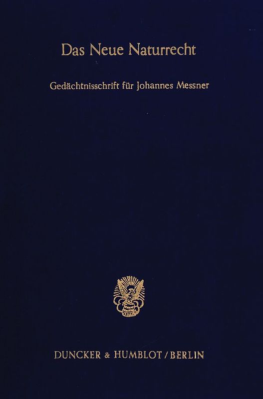 Das Neue Naturrecht.