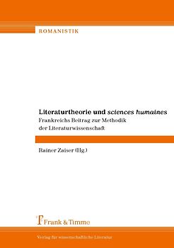 Literaturtheorie und "sciences humaines"