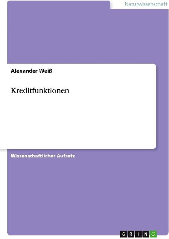 Kreditfunktionen