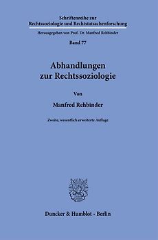 Abhandlungen zur Rechtssoziologie