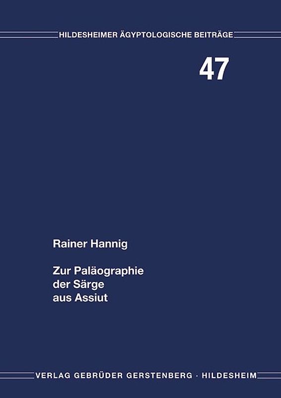 Zur Paläographie der Assiut-Särge