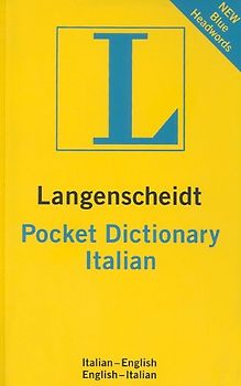 Langenscheidt Italian Pocket Dictionary