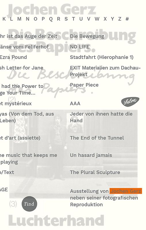 Die Beschreibung des Papiers