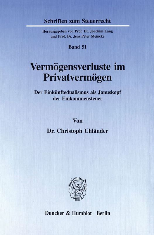 Vermögensverluste im Privatvermögen.