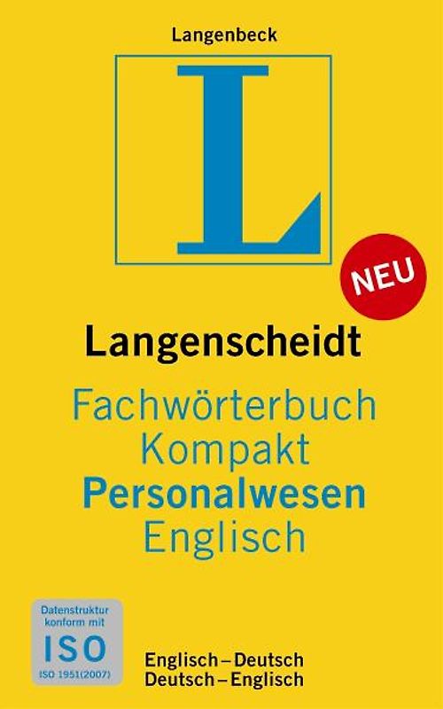Langenscheidt Fachwörterbuch Kompakt Personalwesen Englisch. Englisch-Deutsch/Deutsch-Englisch